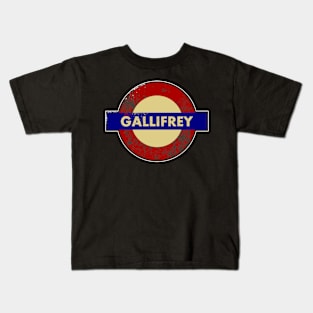 GALLIFREY METRO STATION SIGN Kids T-Shirt